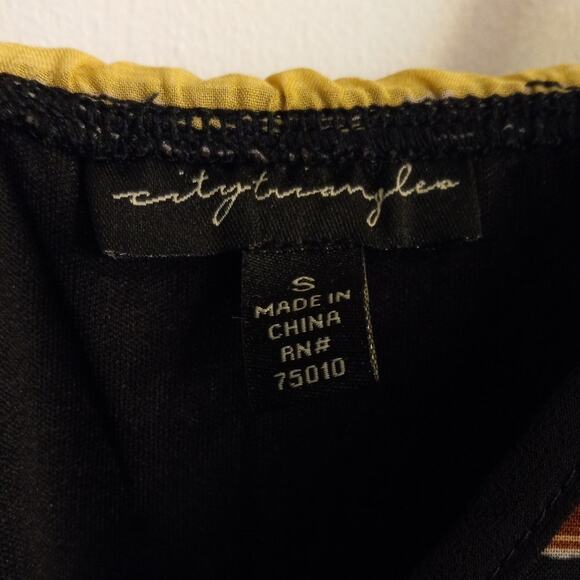 City Triangles Babydoll Dress - Animal Geometric Print - Small - Festival Boho - Picture 5 of 10